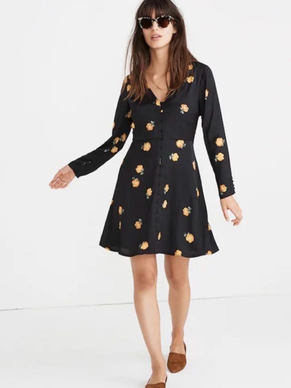 Madewell Lilyblossom Button-Front Dress